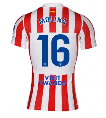 Atletico Madrid Nahuel Molina #16 Hjemmebanetrøje 2025-26 Kortærmet